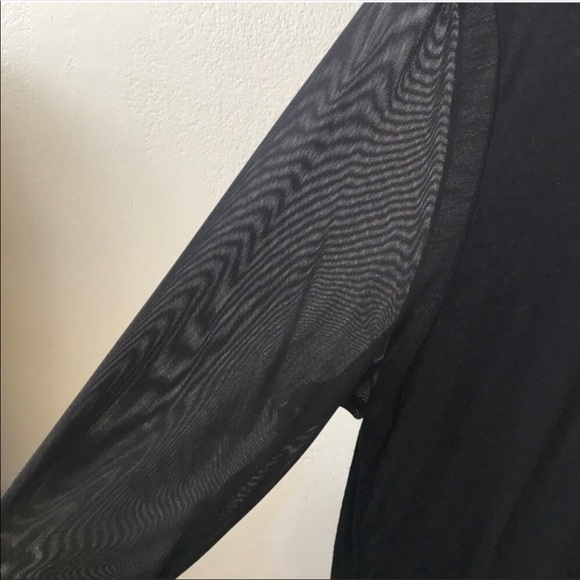 LF black mesh  top - Picture 3 of 5